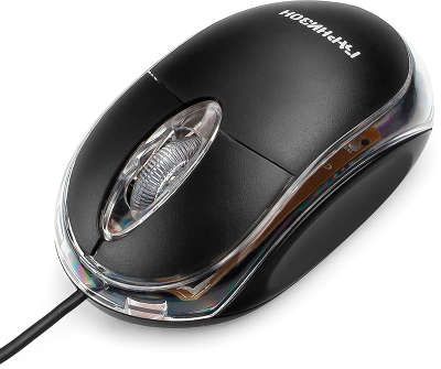 Мышь Гарнизон GM-100, USB, чип- Х, черный, 1000 DPI, 2кн.+колесо-кнопка