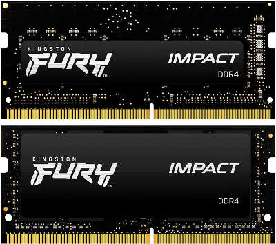 Набор памяти DDR4 SODIMM 2x32Gb DDR3200 Kingston FURY Impact (KF432S20IBK2/64)