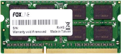 Модуль памяти DDR4 SODIMM 8Gb DDR2666 Foxline (FL2666D4S19-8G)