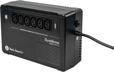 ИБП Back-Save BV Systeme Electric 600 ВА AVR 6 С13 230 В 1 USB-A [BVSE600I]