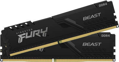 Набор памяти DDR4 DIMM 2x32Gb DDR2666 Kingston FURY Beast Black (KF426C16BBK2/64)