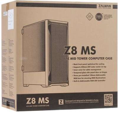 Корпус Zalman Z8 MS, черный, EATX, Без БП (Z8 MS)