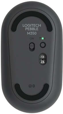 Мышь беспроводная Logitech Pebble Wireless Mouse M350 GRAPHITE 2.4GHZ/BT (910-005576)
