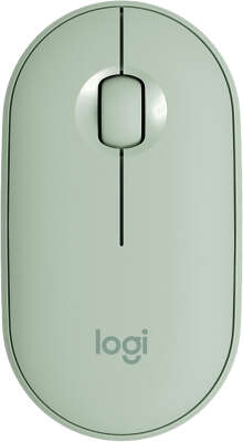 Мышь беспроводная Logitech Wireless Mouse M350 Eucalyptus 2.4GHZ/BT (910-005720)