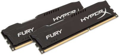 Набор памяти DDR-III DIMM 2*4096Mb DDR1600 Kingston HyperX Fury Black [HX316C10FBK2/8]