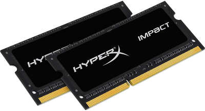 Набор памяти SO-DIMM DDR-III 2*8192 Mb DDR1866 Kingston HyperX Impact Black (HX318LS11IBK2/16)