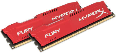 Набор памяти DDR-III DIMM 2*8192Mb DDR1600 Kingston HyperX Fury Red [HX316C10FRK2/16]